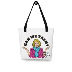Joan Rivers | Tote Bag -Noiré Store all over print tote black 15x15 front 655d2bd0577f0 270253