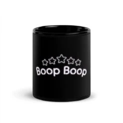 Morgan's Pop Talks | 5 Star Boop Boop | Black Glossy Mug