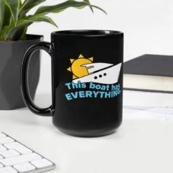 Above Deck | Black Glossy Mug
