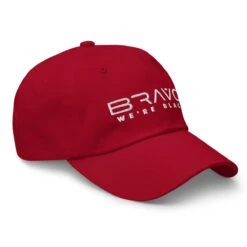 Bravo! We're Black | Dad Hat -Noiré Store classic dad hat cranberry right front 663a96a665161 682138