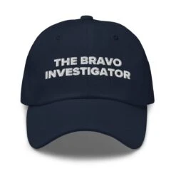 The Bravo Investigator Podcast | Dad Hat -Noiré Store classic dad hat navy front 67af6d8bc1d89