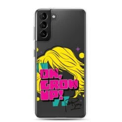 Joan Rivers | Oh Grow Up | Clear Case For Samsung® -Noiré Store clear case for samsung samsung galaxy s21 plus case on phone 673769bfbd882 535244