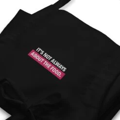 Don't Let It Stu | Embroidered Apron -Noiré Store embroidered apron black zoomed in 66df3ea4b5a8c 192305