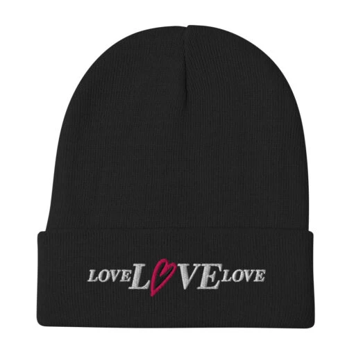 LOVE LOVE LOVE | Embroidered Beanie