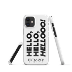Bravo! We're Black | Snap Case For IPhone® -Noiré Store snap case for iphone glossy iphone 12 mini front 663a9824366c0 498677