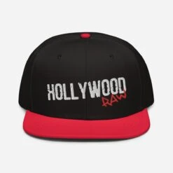 Hollywood Raw | Snapback Hat 12 Hollywood Raw | Snapback Hat -Noiré Store snapback red black black front 649d90143315b 791086