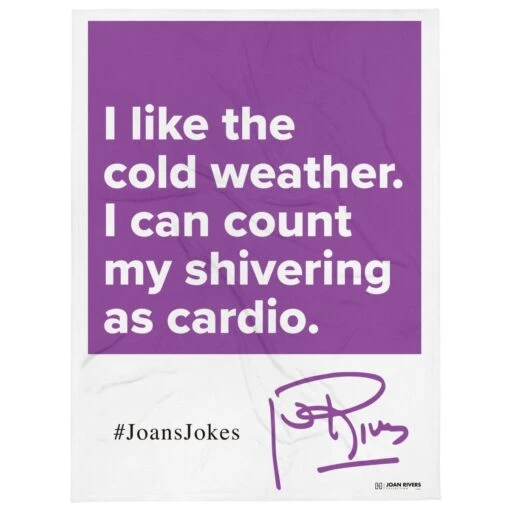 Joan Rivers | Cold Weather | Throw Blanket