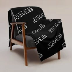 Bravo! We're Black | Throw Blanket 60"x80" -Noiré Store throw blanket 60x80 lifestyle 663e306e7b7c9 888563