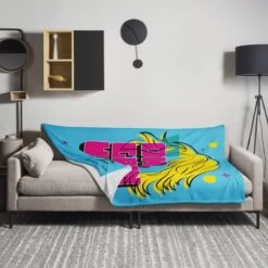 Joan Rivers | Oh Grow Up | Throw Blanket -Noiré Store throw blanket 60x80 lifestyle 67367e029c0c6 290684