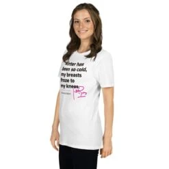 Joan Rivers | Winter | Short-Sleeve Unisex T-Shirt -Noiré Store unisex basic softstyle t shirt white left front 67376d1ba9d0d 679623