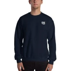 Pat & JT | Unisex Sweatshirt 16 Pat & JT | Unisex Sweatshirt -Noiré Store unisex crew neck sweatshirt navy front 6494aece11206 885161