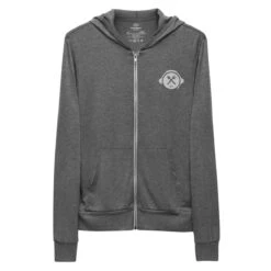 Restaurant Hoppen | Unisex Zip Hoodie -Noiré Store unisex lightweight zip hoodie grey triblend front 6685c42cc608b 929922