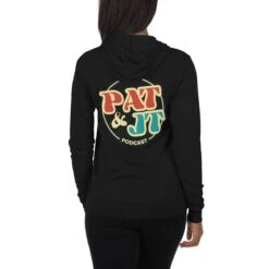Pat & JT | Unisex Zip Hoodie -Noiré Store unisex lightweight zip hoodie solid black triblend back 6494b101befa1 333046
