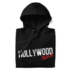 Hollywood Raw | Unisex Hoodie -Noiré Store unisex premium hoodie black front 649d91eb1f6be 775026