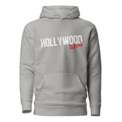 Hollywood Raw | Unisex Hoodie -Noiré Store unisex premium hoodie carbon grey front 649d91eb1fe41 733893