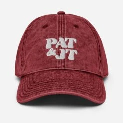 Pat & JT | Vintage Cotton Twill Cap 10 Pat & JT | Vintage Cotton Twill Cap -Noiré Store vintage cap maroon front 6494b2e328c69 305843