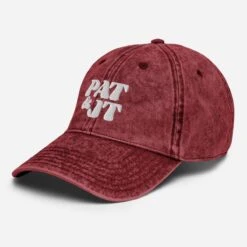 Pat & JT | Vintage Cotton Twill Cap 11 Pat & JT | Vintage Cotton Twill Cap -Noiré Store vintage cap maroon left front 6494b2e328d48 466192