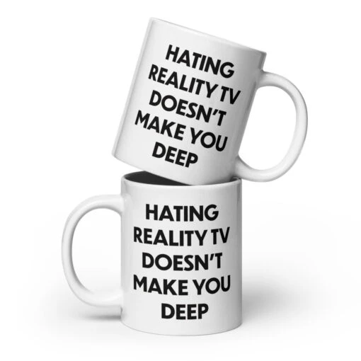 Gabbing With Gib | Hating Reality TV | White Glossy Mug
