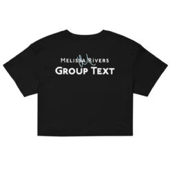 Melissa Rivers' Group Text Podcast | Women’s Crop Top 6 Melissa Rivers' Group Text Podcast | Women’s Crop Top -Noiré Store womens crop top black back 64b01bac7df17 735227