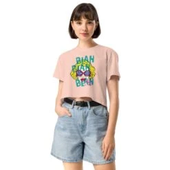 Joan Rivers | Women’s Crop Top -Noiré Store womens crop top pale pink front 673766e8765f1 876894