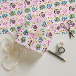 Joan Rivers | Wrapping Paper Sheets -Noiré Store wrapping paper sheets 3 white matte 28.75x19.75 front 3 67377091a2713 435430