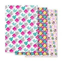 Joan Rivers | Wrapping Paper Sheets -Noiré Store wrapping paper sheets 3 white matte 28.75x19.75 front 67377091a2551 572440