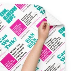 Joan Rivers | Wrapping Paper Sheets -Noiré Store wrapping paper sheets 3 white matte 28.75x19.75 front 67377091a25df 129528